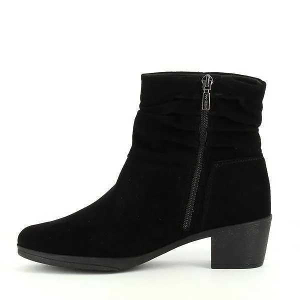 24 Hrs 24192 Black Ankle Boots