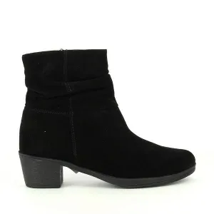 24 Hrs 24192 Black Ankle Boots