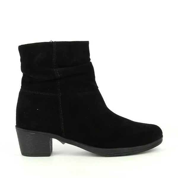 24 Hrs 24192 Black Ankle Boots
