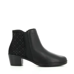 24 Hrs 24194 Black Ankle Boots