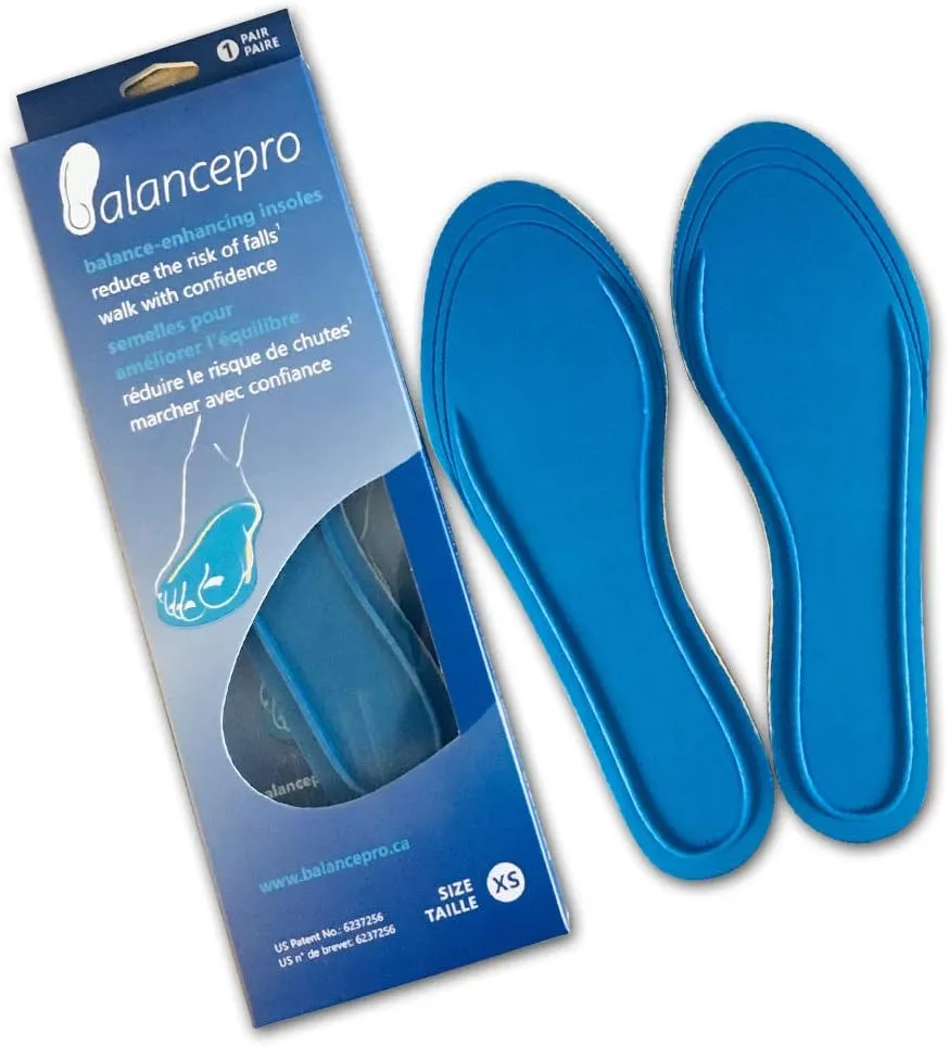Balance Enhancing Shoe Inserts for Men  Patented Insoles for Fall Prevention  Ideal for Elderly, Parkinsons, Everyday Comfort - Size Medium (8.5,9,10)