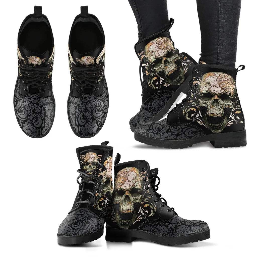 BROKEN SKULL BOOTS - FREE SHIPPING WORLDWIDE
