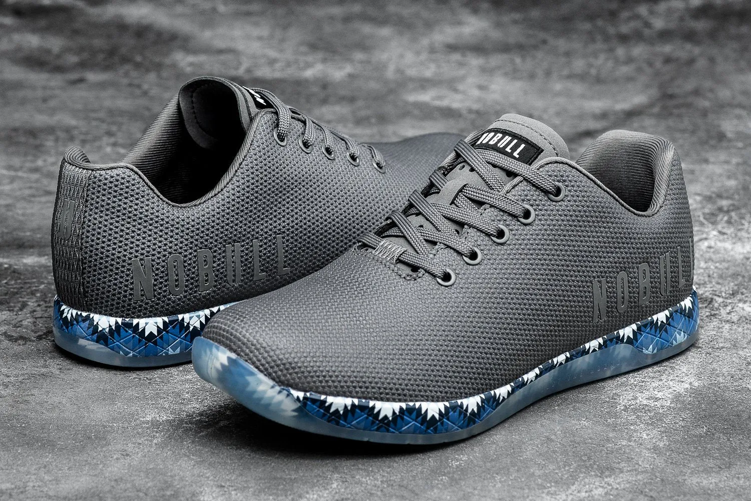 DARK GREY BLUE PATCHWORK TRAINER (WOMEN'S)