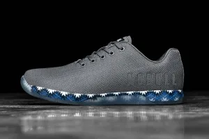 DARK GREY BLUE PATCHWORK TRAINER (WOMEN'S)