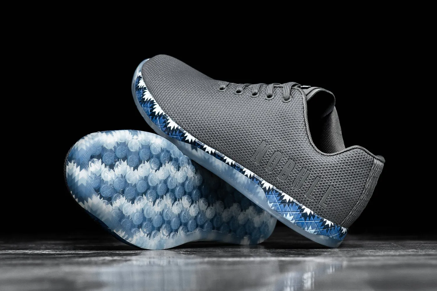 DARK GREY BLUE PATCHWORK TRAINER (WOMEN'S)