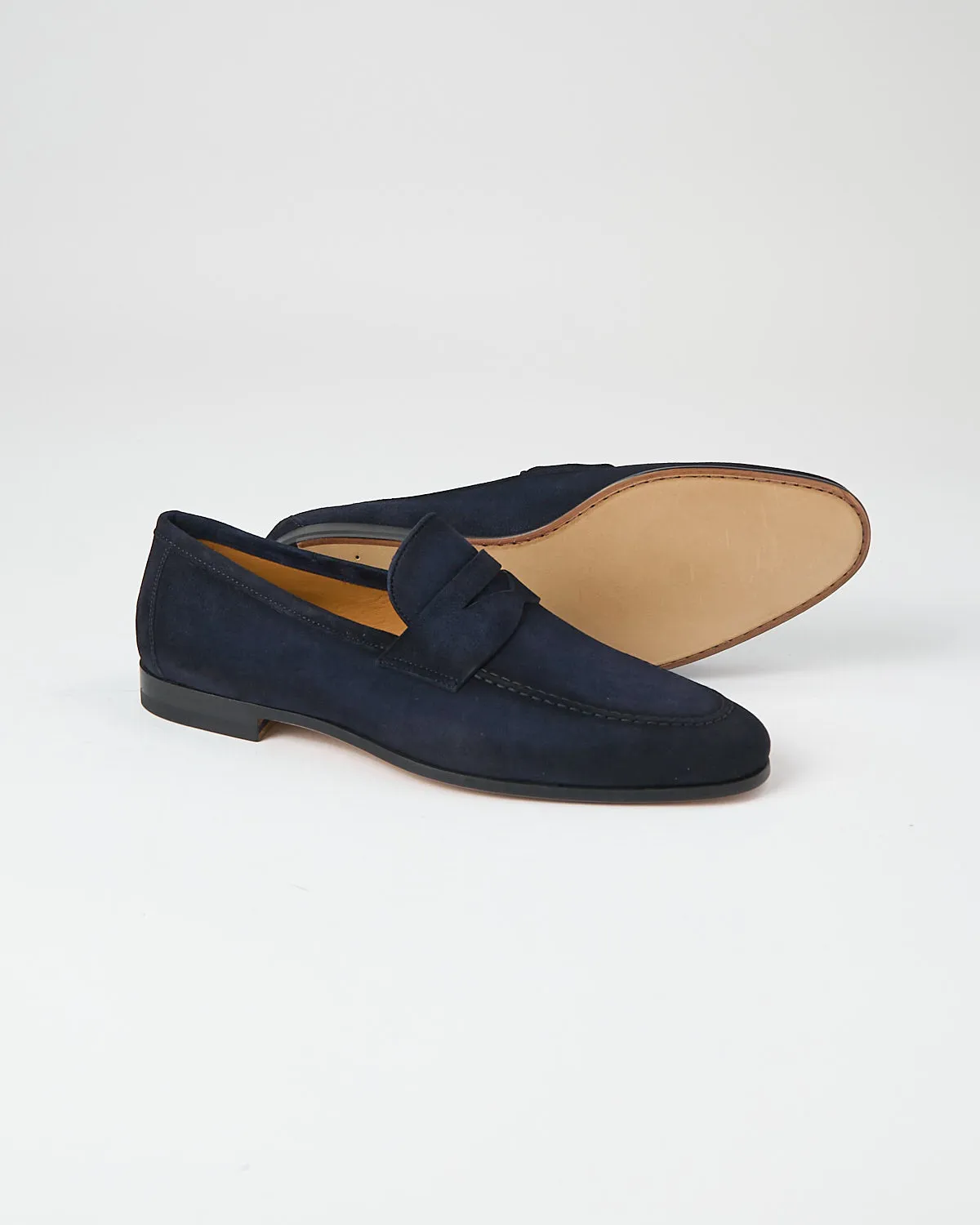 Delos Navy Flex Sole Suede Loafers