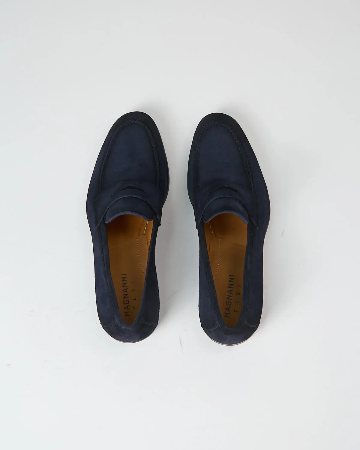 Delos Navy Flex Sole Suede Loafers