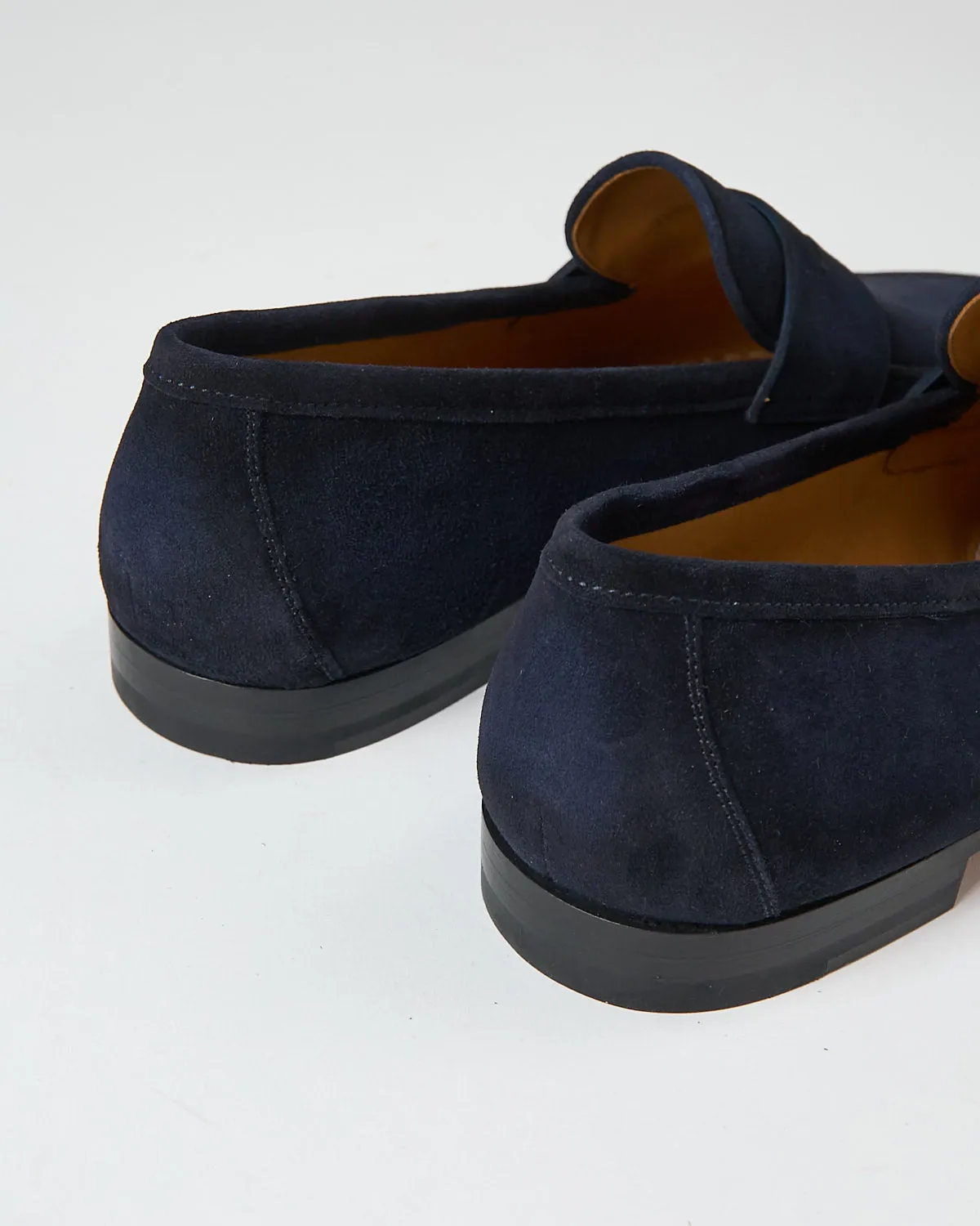Delos Navy Flex Sole Suede Loafers