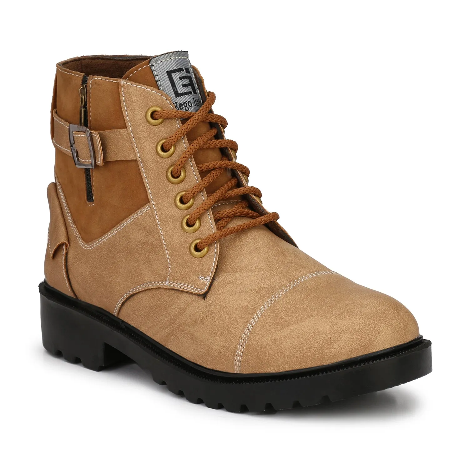 Eego Italy® Beige Stylish Casual Boots