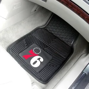 Fanmats Philadelphia 76ers Heavy Duty Car Mat Set - 2 Pieces