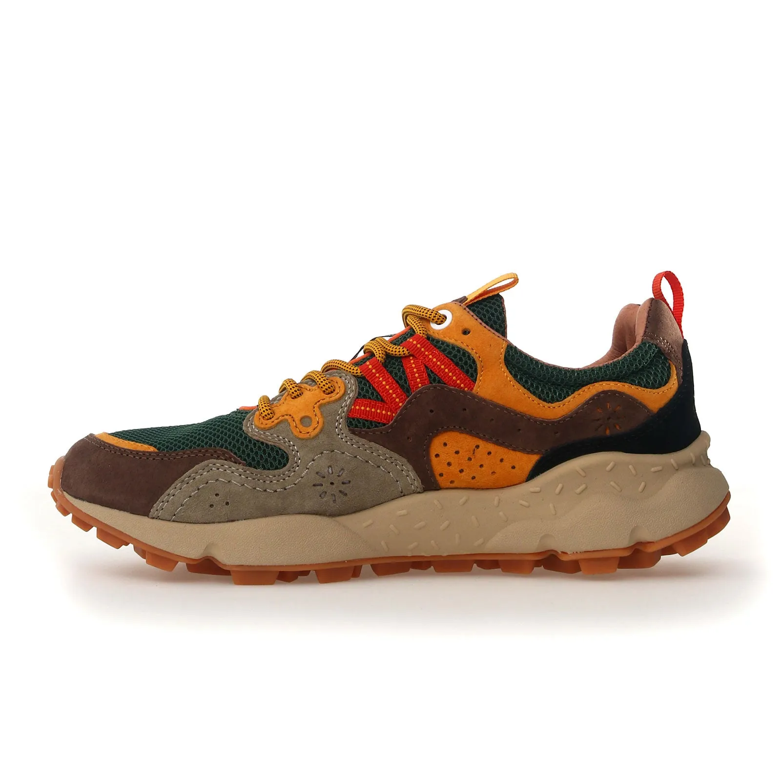 Flower Mountain Yamano 3 Sneaker (Unisex) - Taupe/Green/Ocra