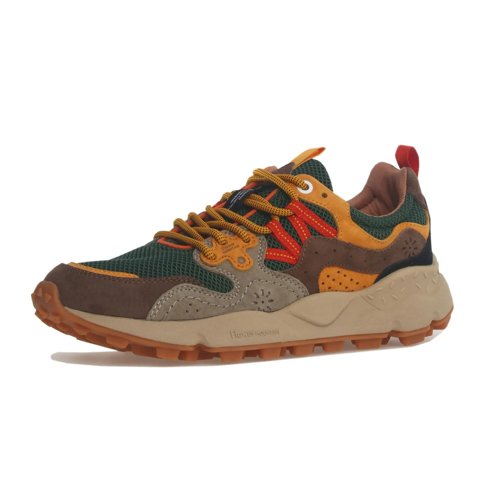 Flower Mountain Yamano 3 Sneaker (Unisex) - Taupe/Green/Ocra