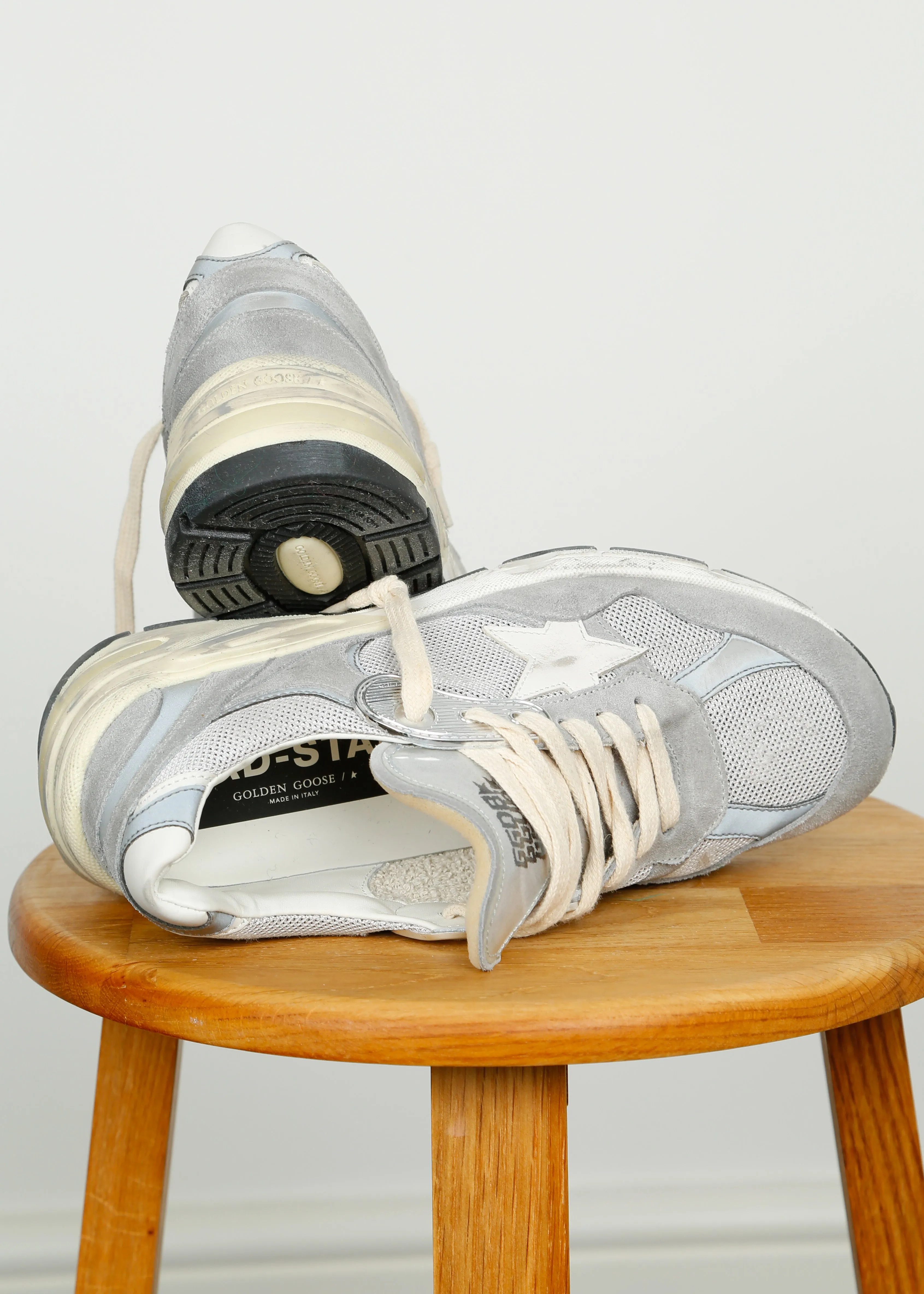 GG Running Dad Net in  Grey, Silver, White