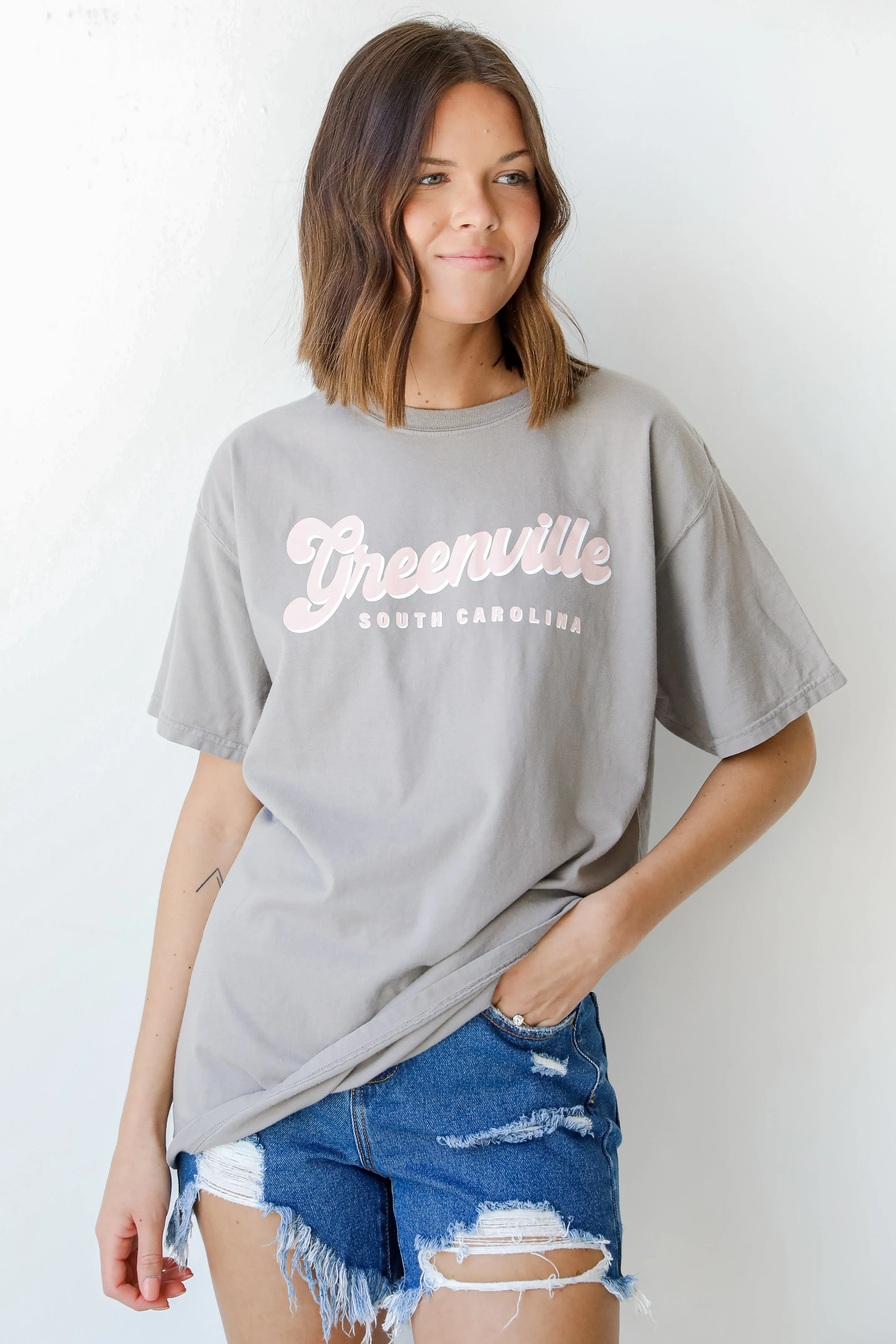 Grey Greenville South Carolina Tee