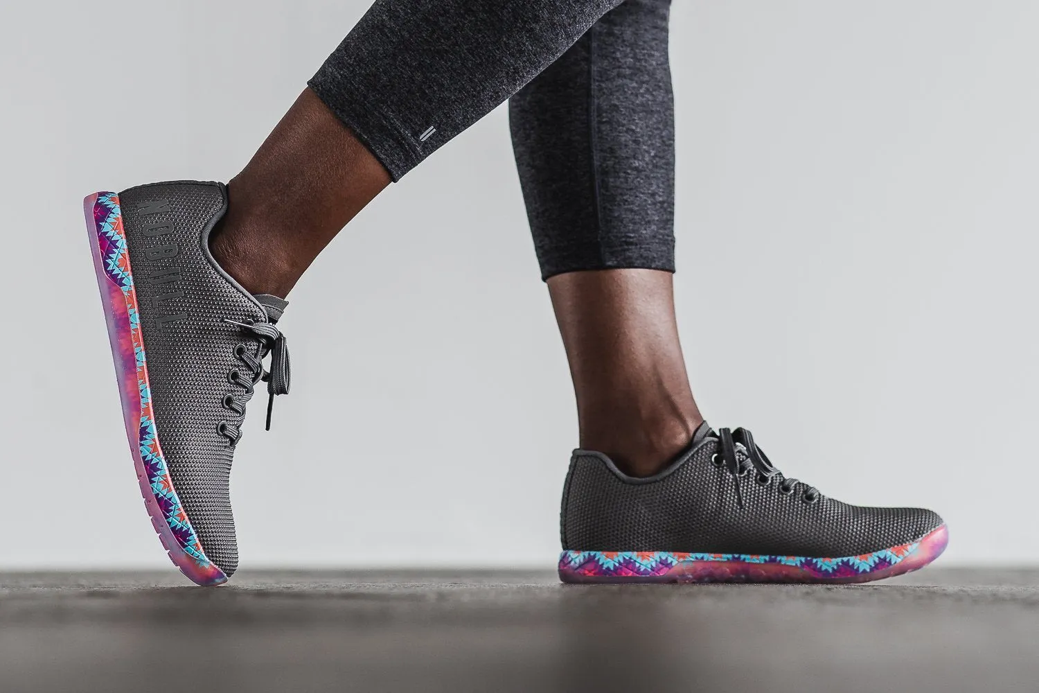 GREY PATCHWORK TRAINER (WOMEN'S)