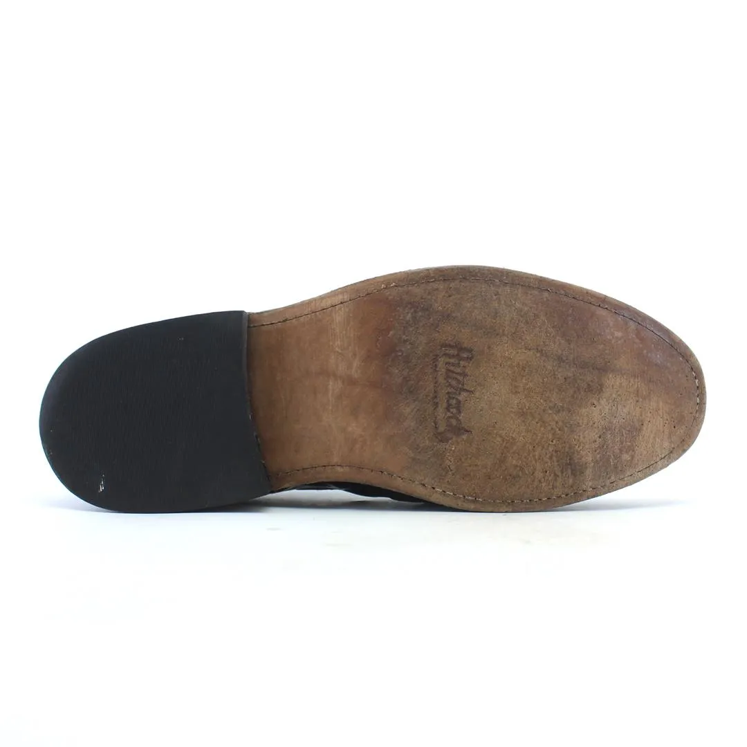 HITCHCOCK BLACK WINDSOR WING-TIP