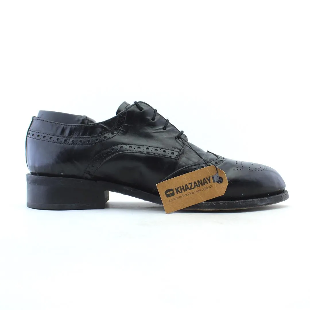 HITCHCOCK BLACK WINDSOR WING-TIP