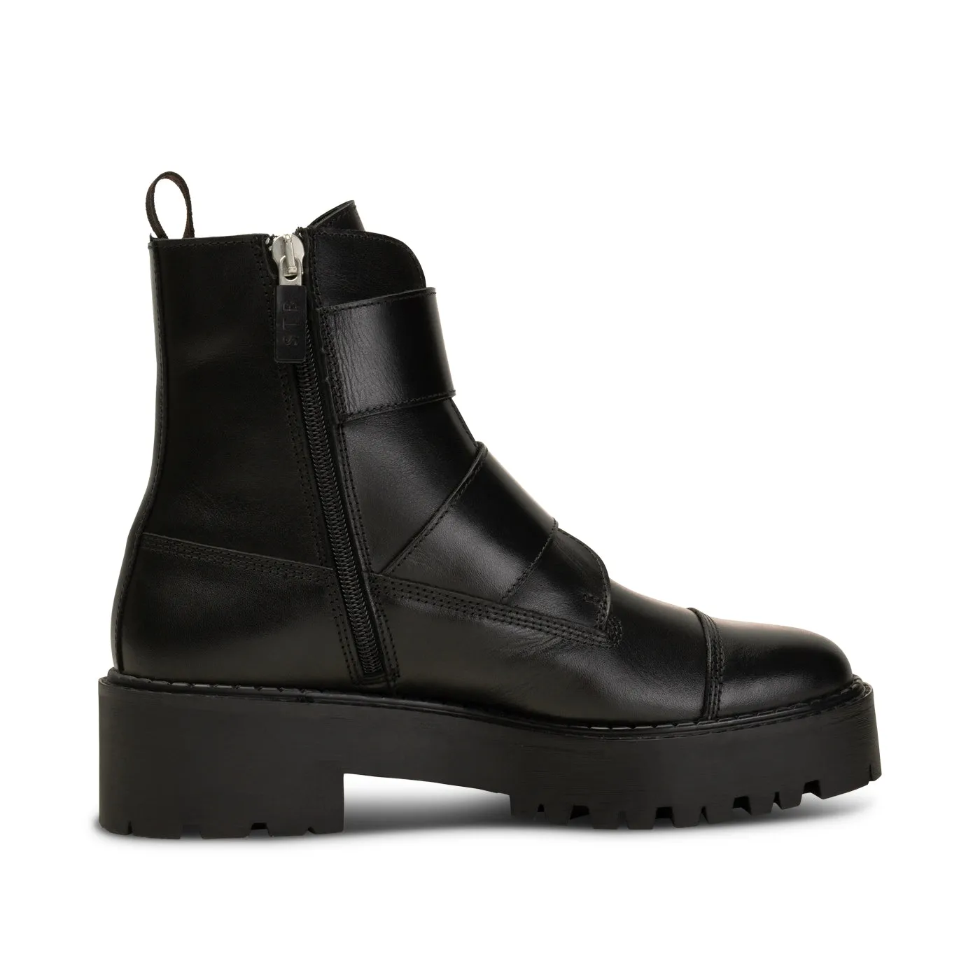 Ida Boot Leather - BLACK