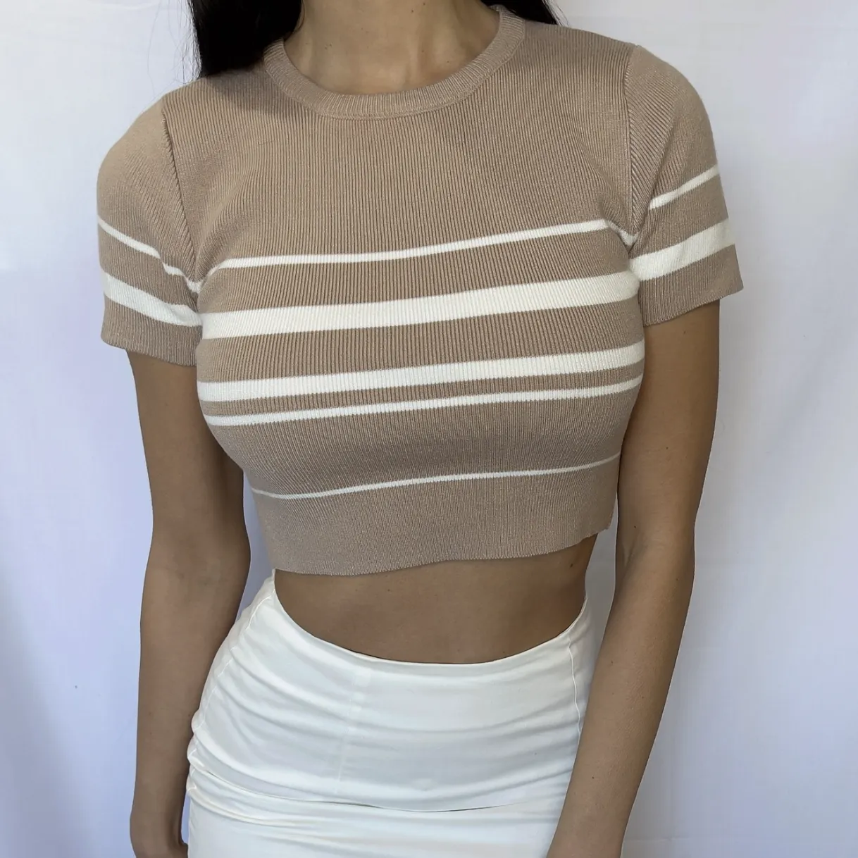 JULIE SET - SAND/WHITE