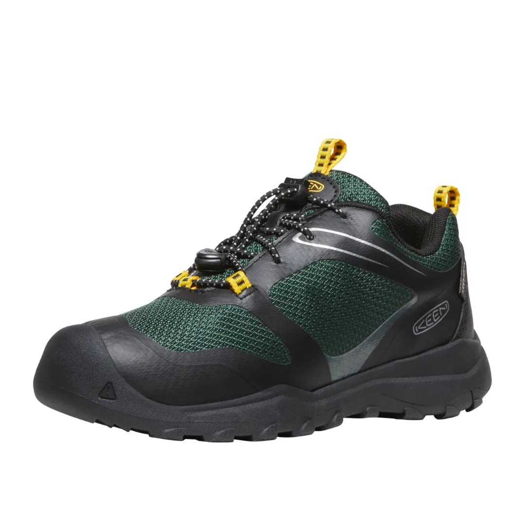 Keen Wanduro | Black/Green Big Kids' Waterproof Shoe