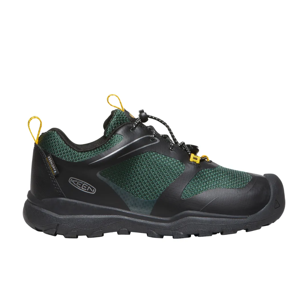 Keen Wanduro | Black/Green Big Kids' Waterproof Shoe
