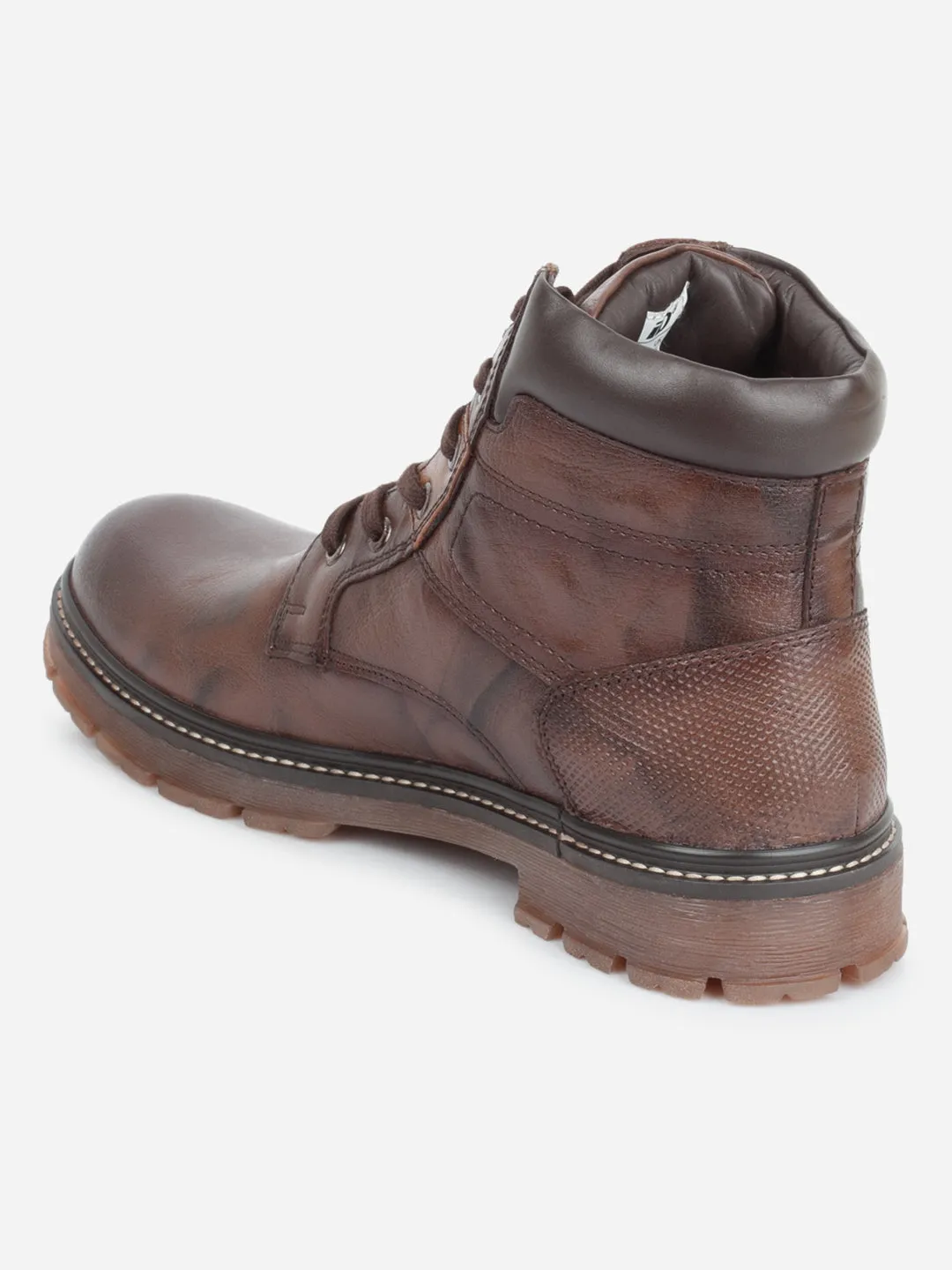 Men's Brown Round Toe Casual Boot (ID1170)