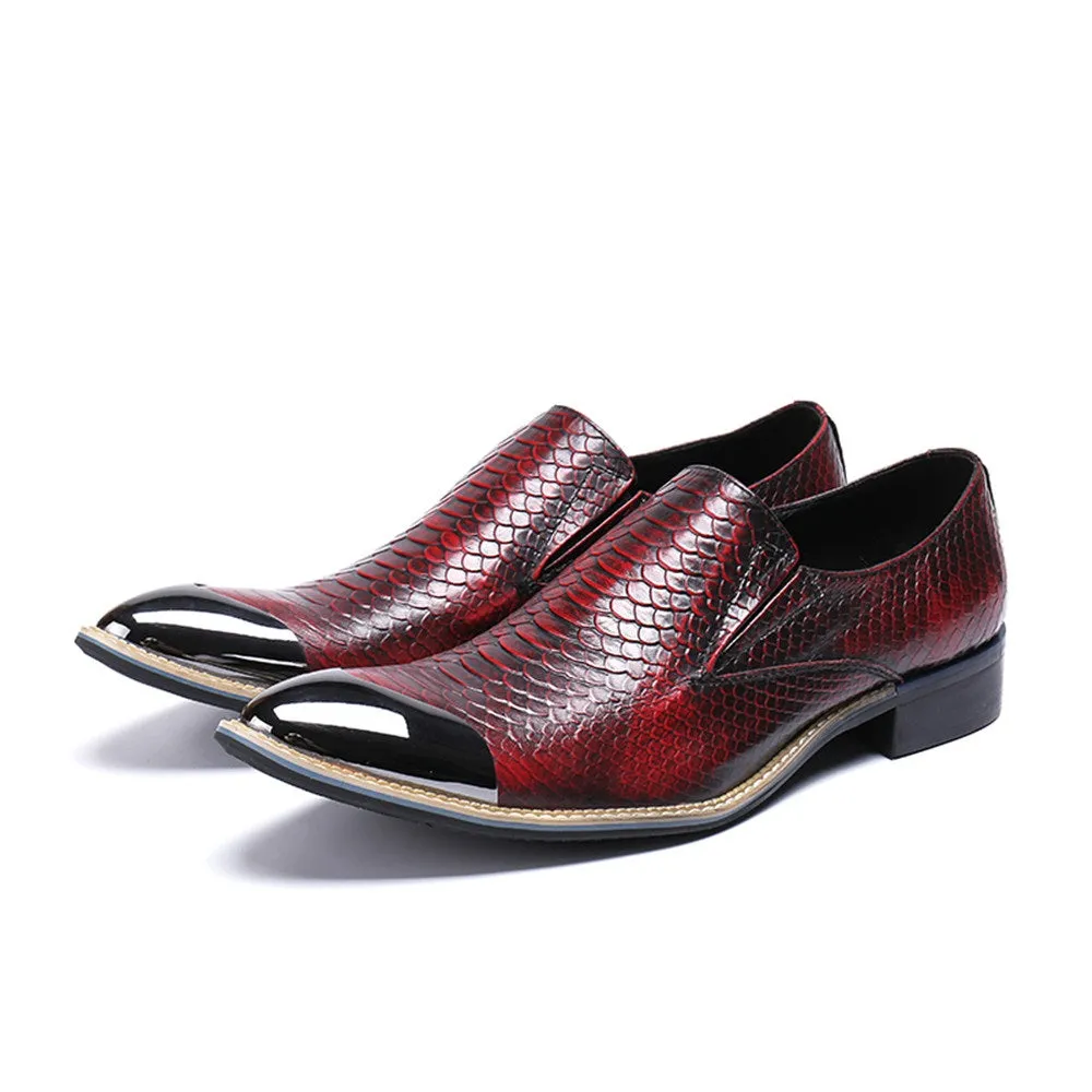 Mens Slip On Low Top Oxford Shoes
