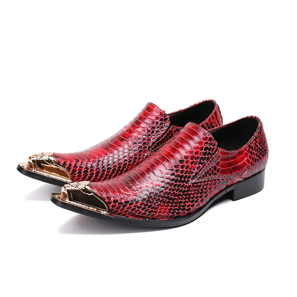 Mens Slip On Low Top Oxford Shoes