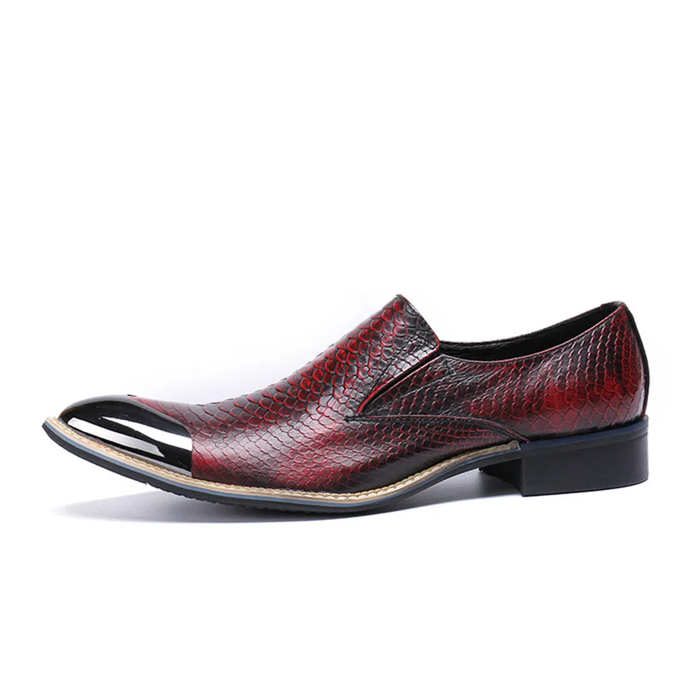 Mens Slip On Low Top Oxford Shoes