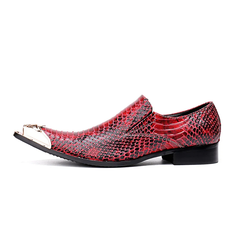 Mens Slip On Low Top Oxford Shoes