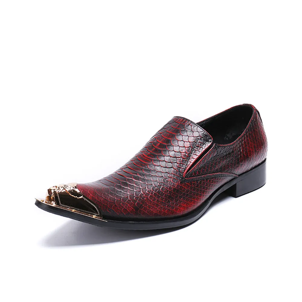 Mens Slip On Low Top Oxford Shoes