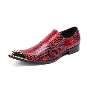 Mens Slip On Low Top Oxford Shoes