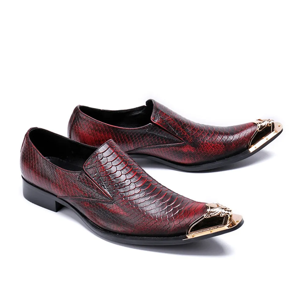 Mens Slip On Low Top Oxford Shoes