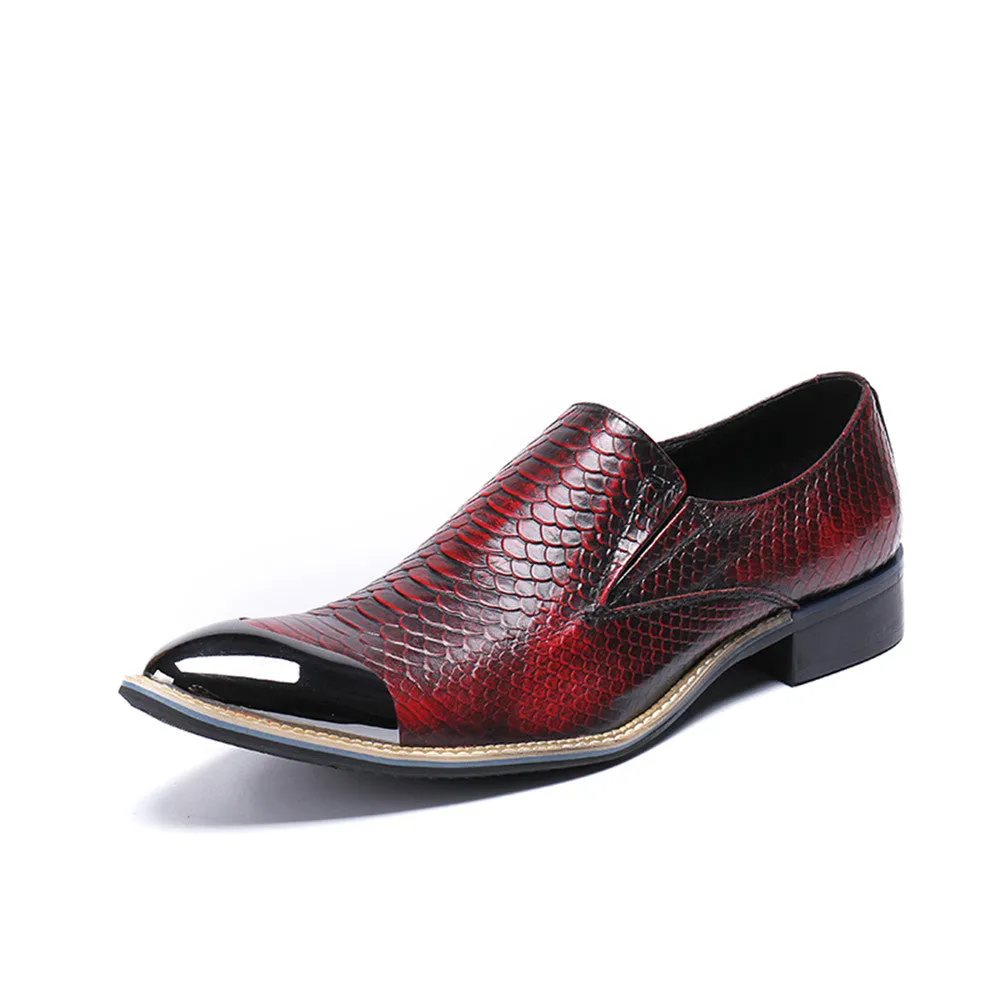Mens Slip On Low Top Oxford Shoes