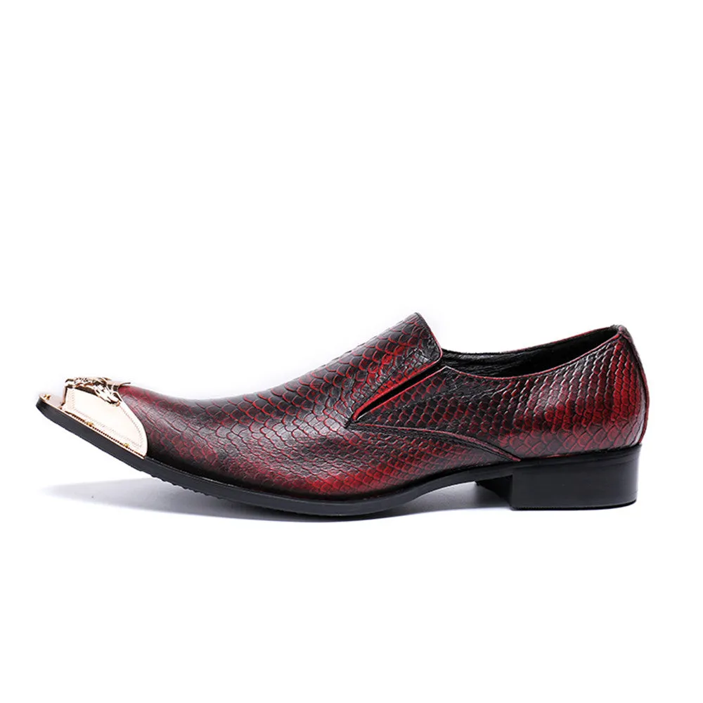 Mens Slip On Low Top Oxford Shoes
