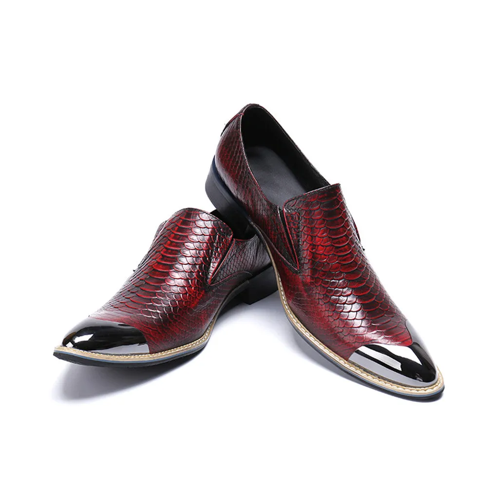 Mens Slip On Low Top Oxford Shoes