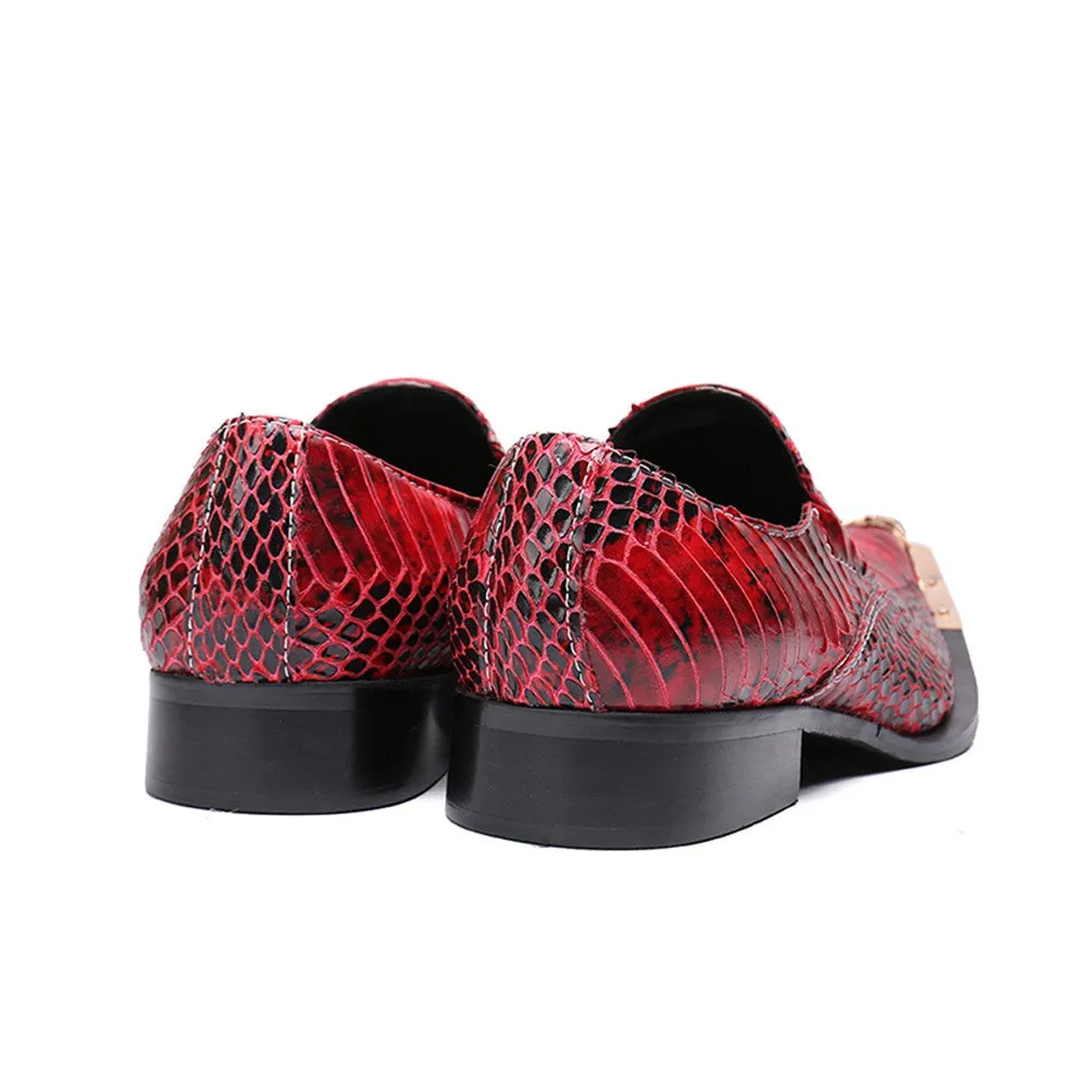 Mens Slip On Low Top Oxford Shoes