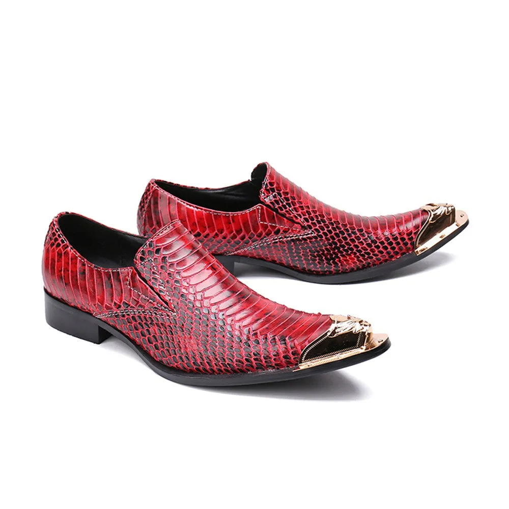 Mens Slip On Low Top Oxford Shoes