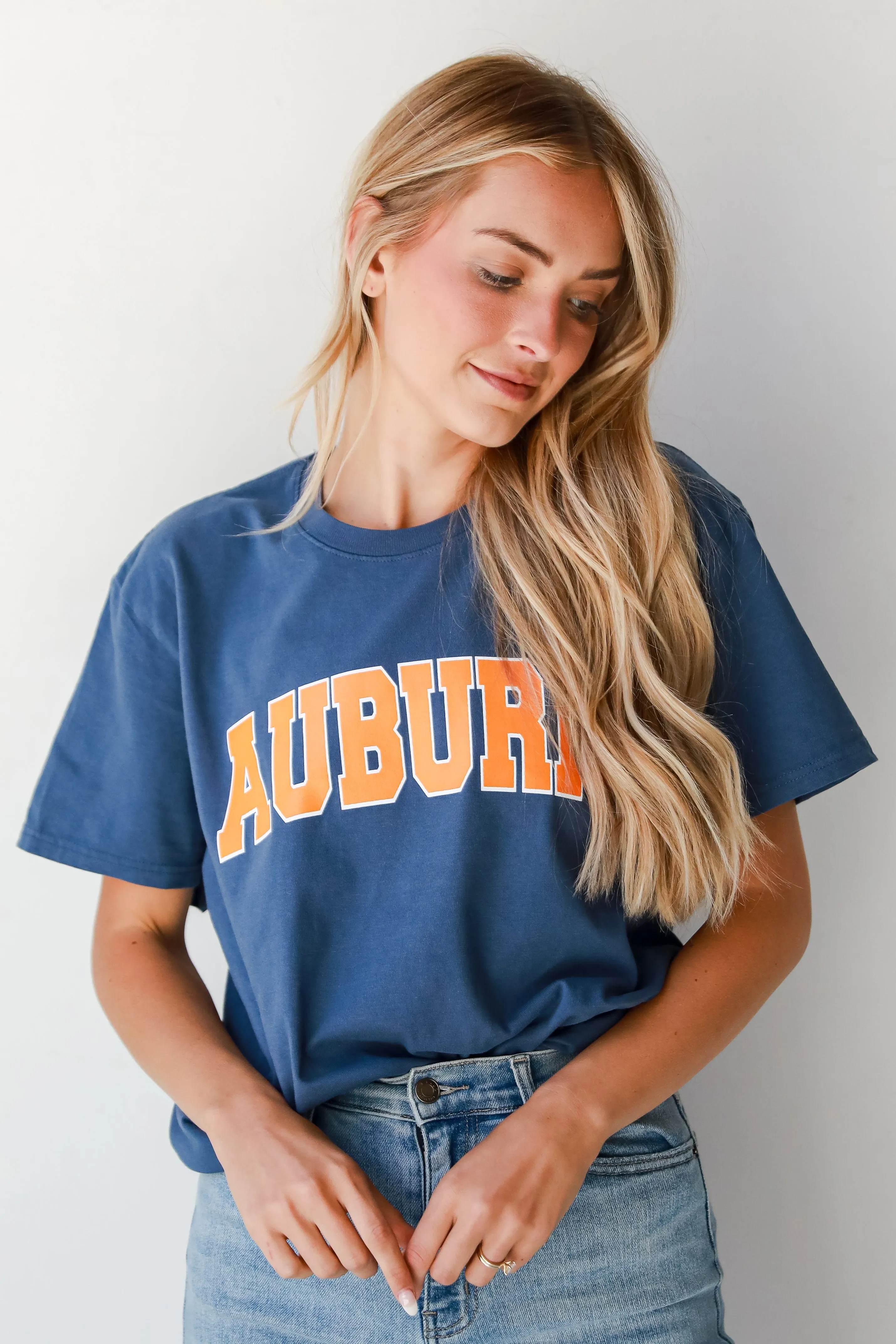 Navy Auburn Tee