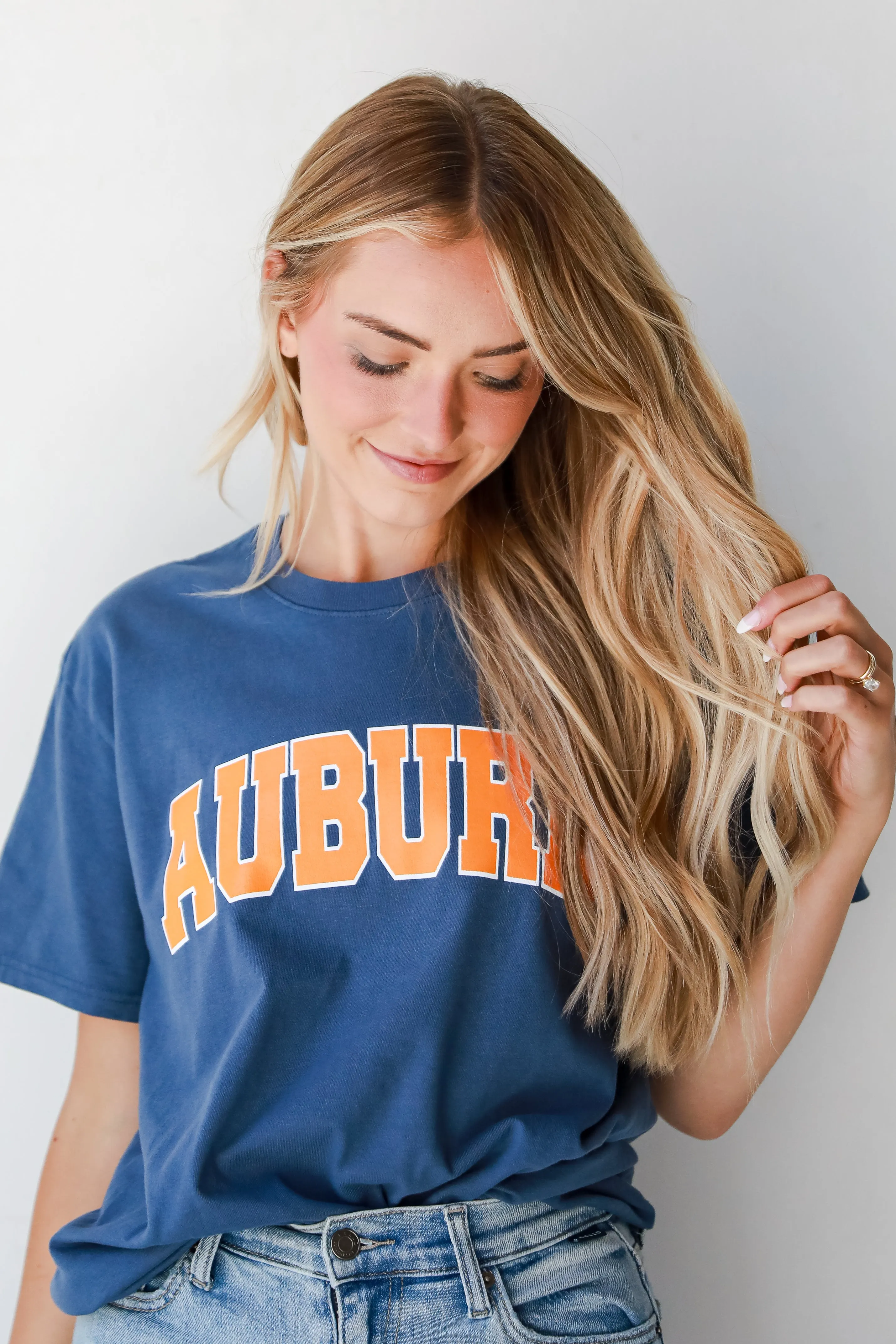 Navy Auburn Tee