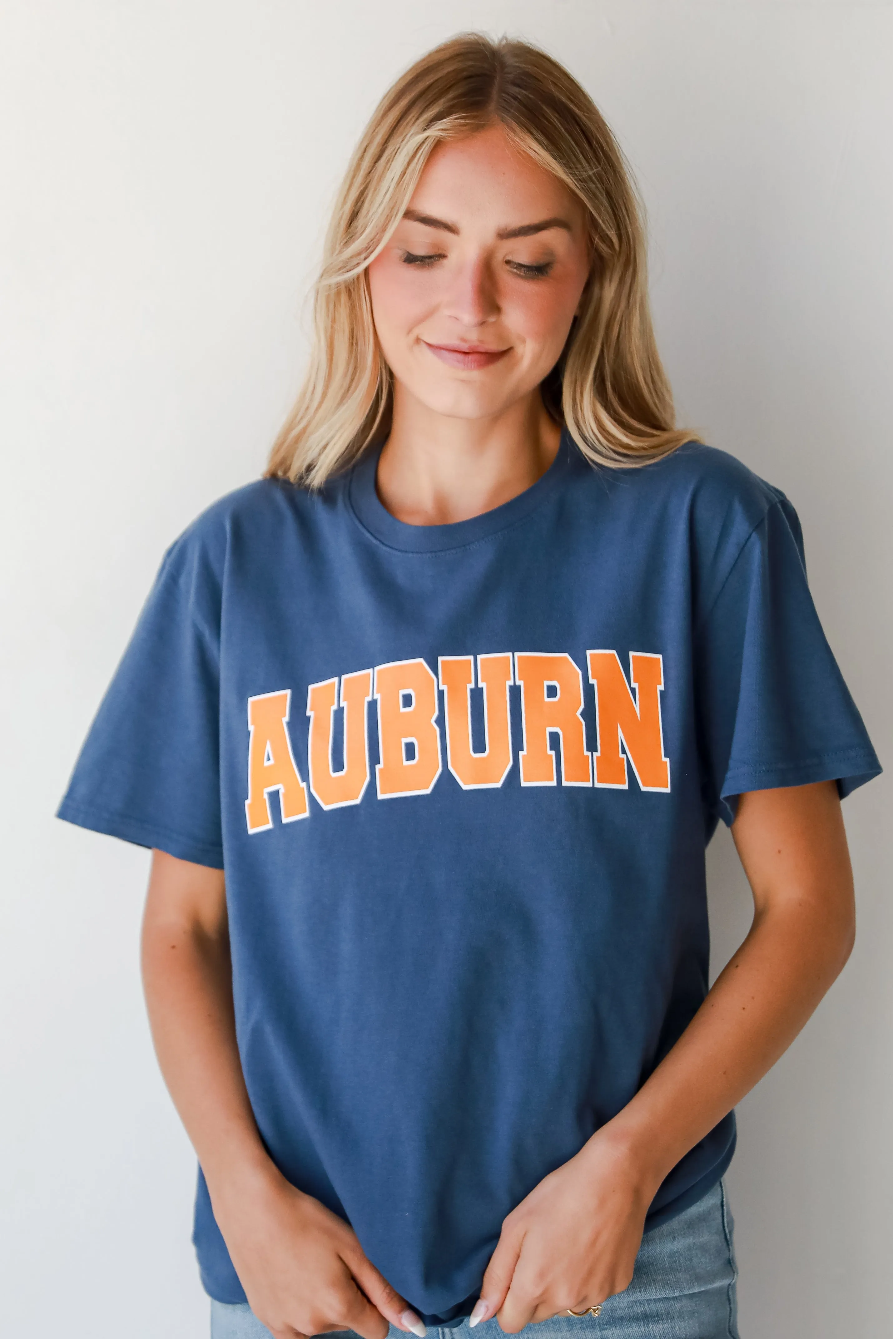 Navy Auburn Tee