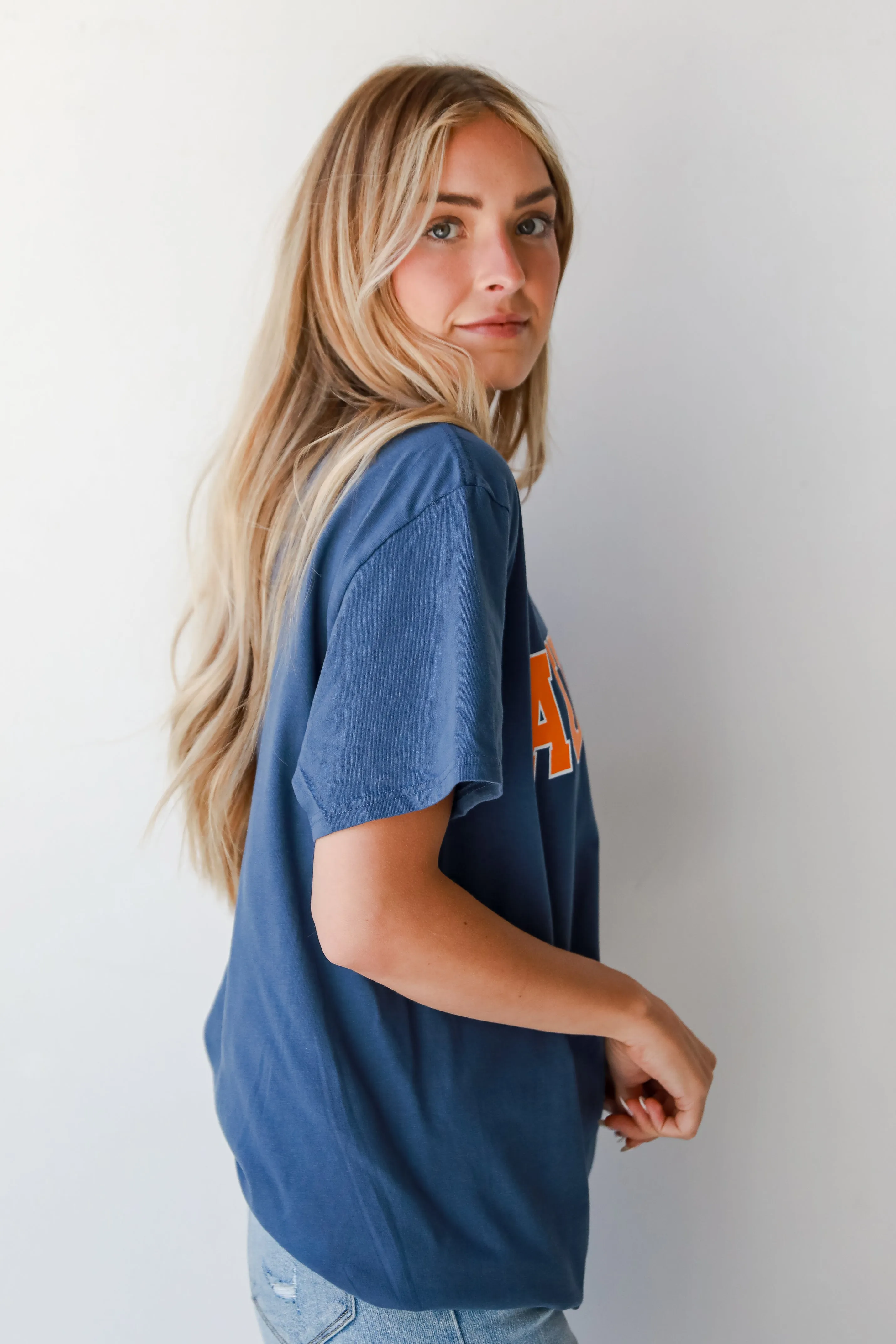Navy Auburn Tee
