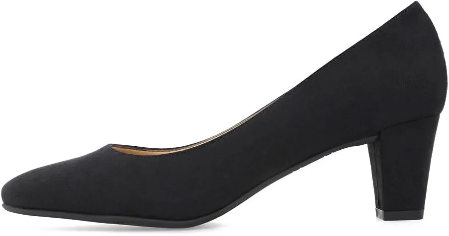 NOAH Women's Viola Low Vegan Heel Pump in Black