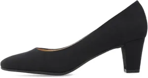 NOAH Women's Viola Low Vegan Heel Pump in Black