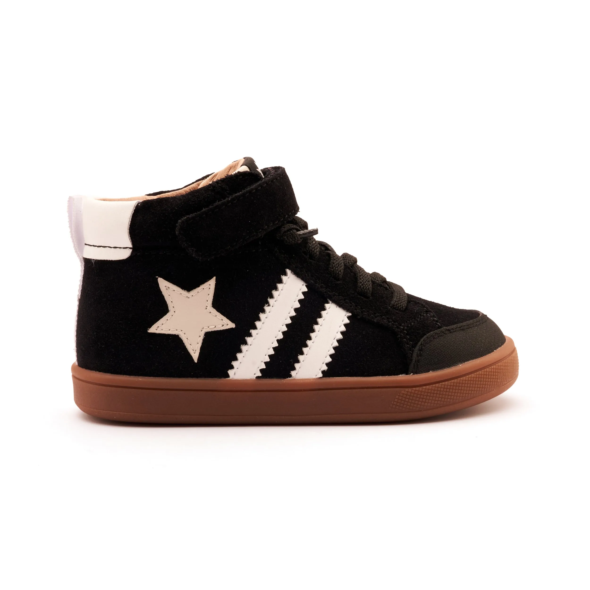 Old Soles WOS | Black Suede/White Kids High Tops