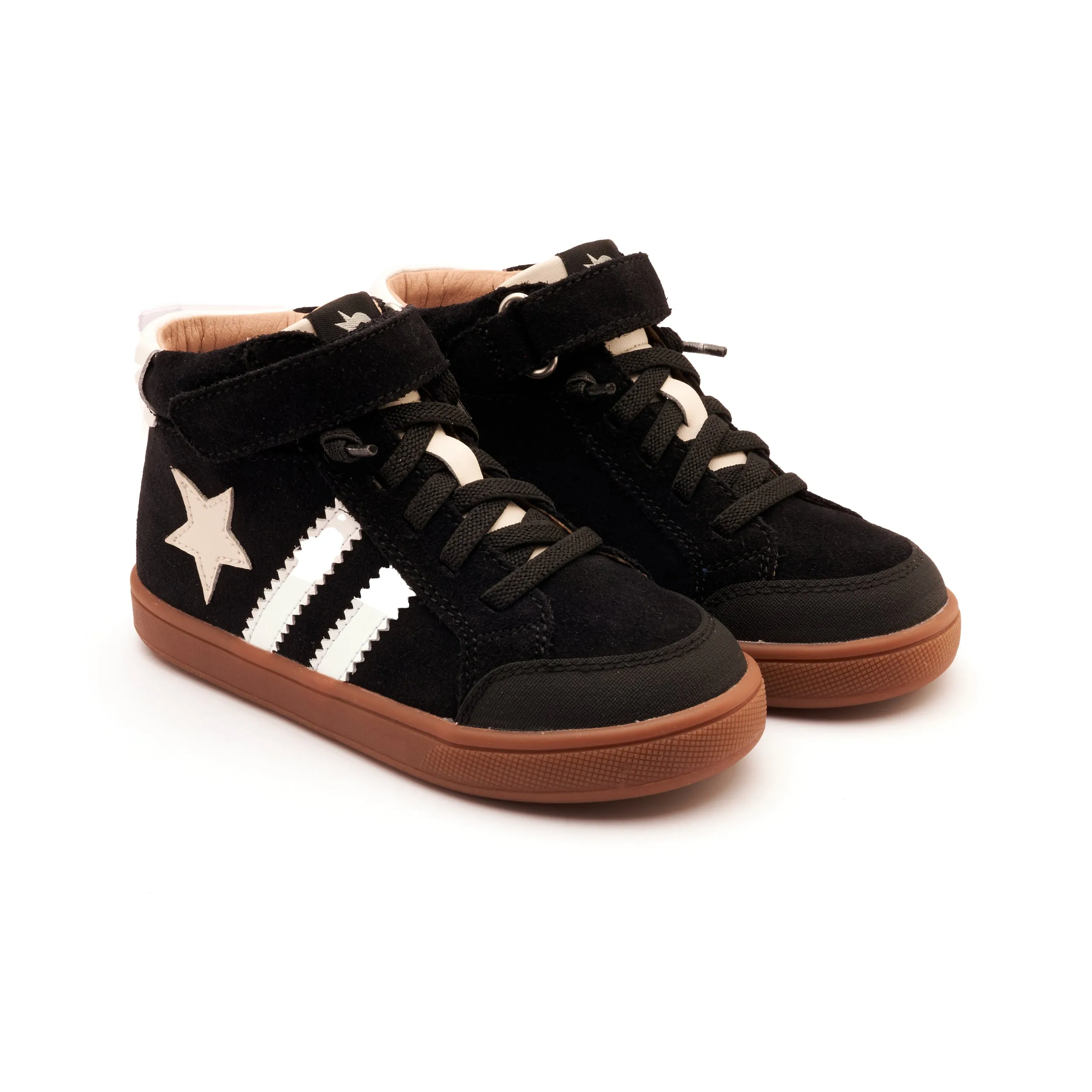 Old Soles WOS | Black Suede/White Kids High Tops