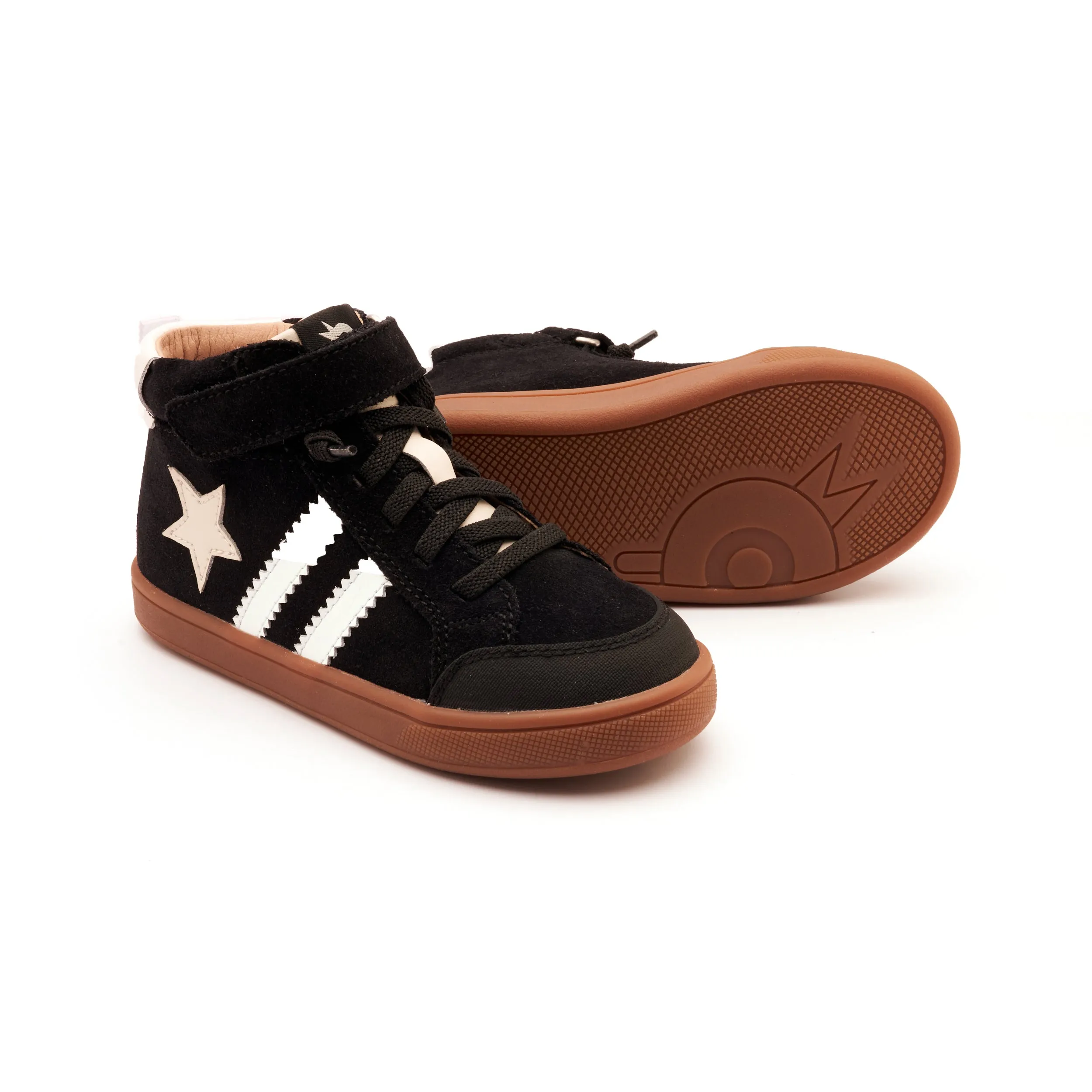 Old Soles WOS | Black Suede/White Kids High Tops