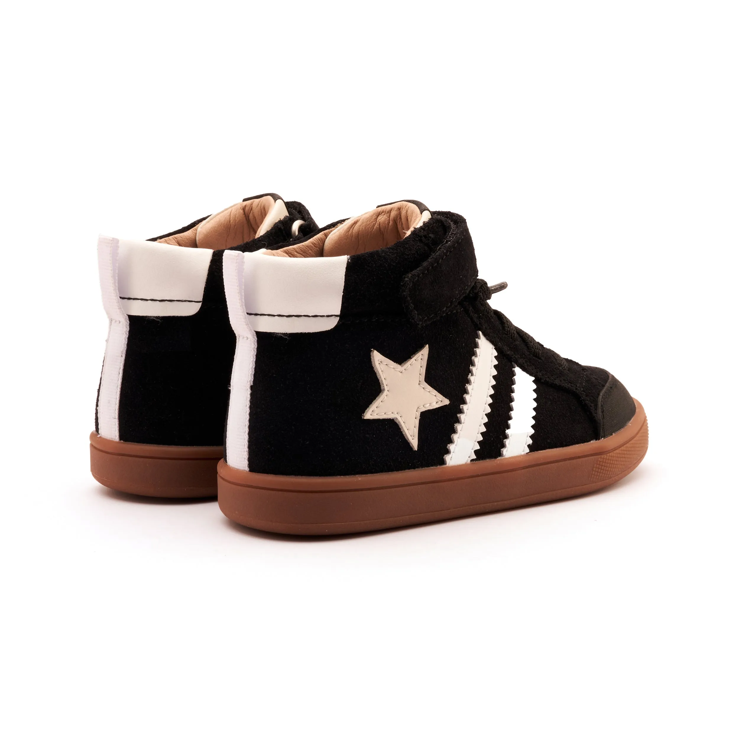 Old Soles WOS | Black Suede/White Kids High Tops