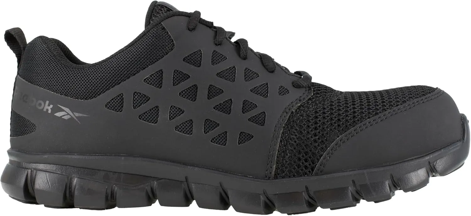 Reebok Women's Rb051 Sublite Cushion Safety Toe Athletic Work Shoe Olive Green