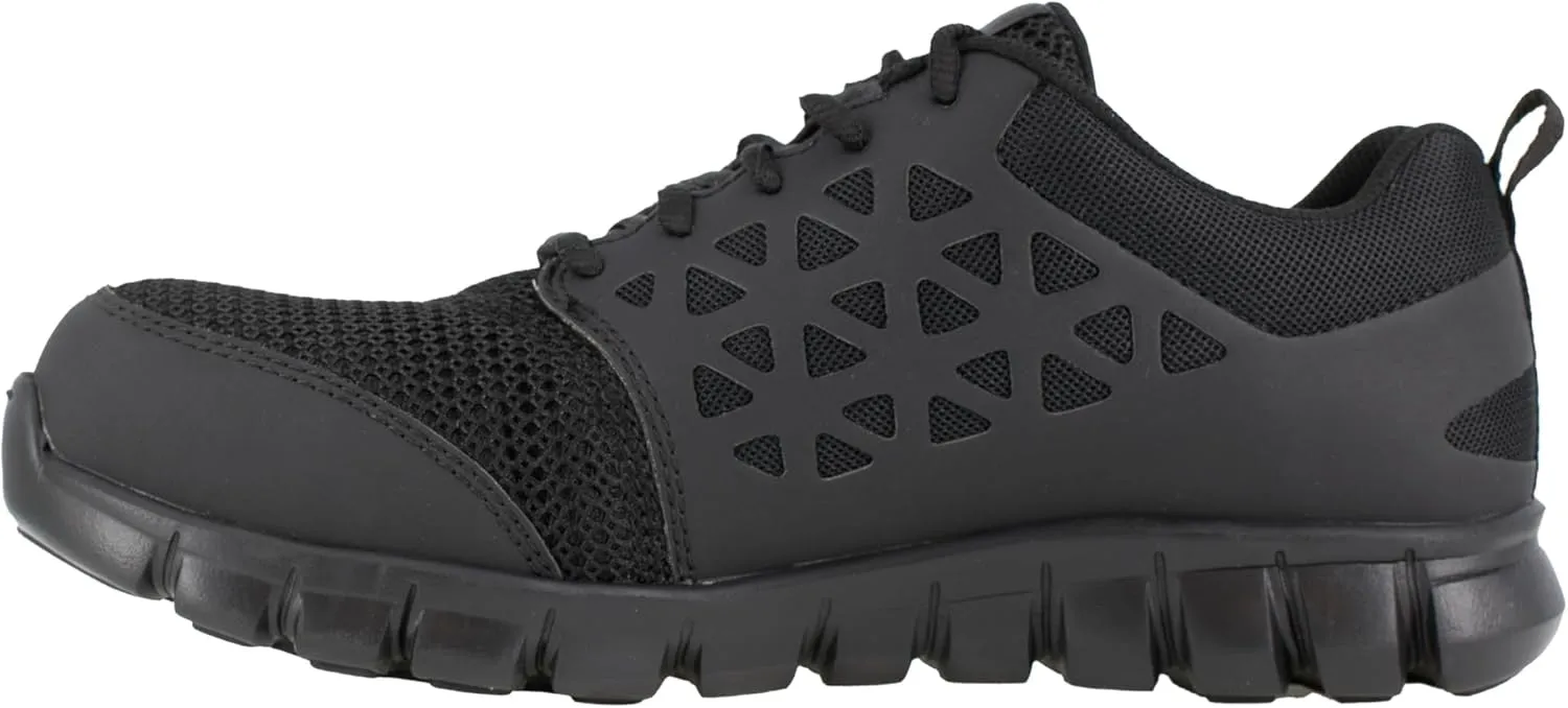 Reebok Women's Rb051 Sublite Cushion Safety Toe Athletic Work Shoe Olive Green
